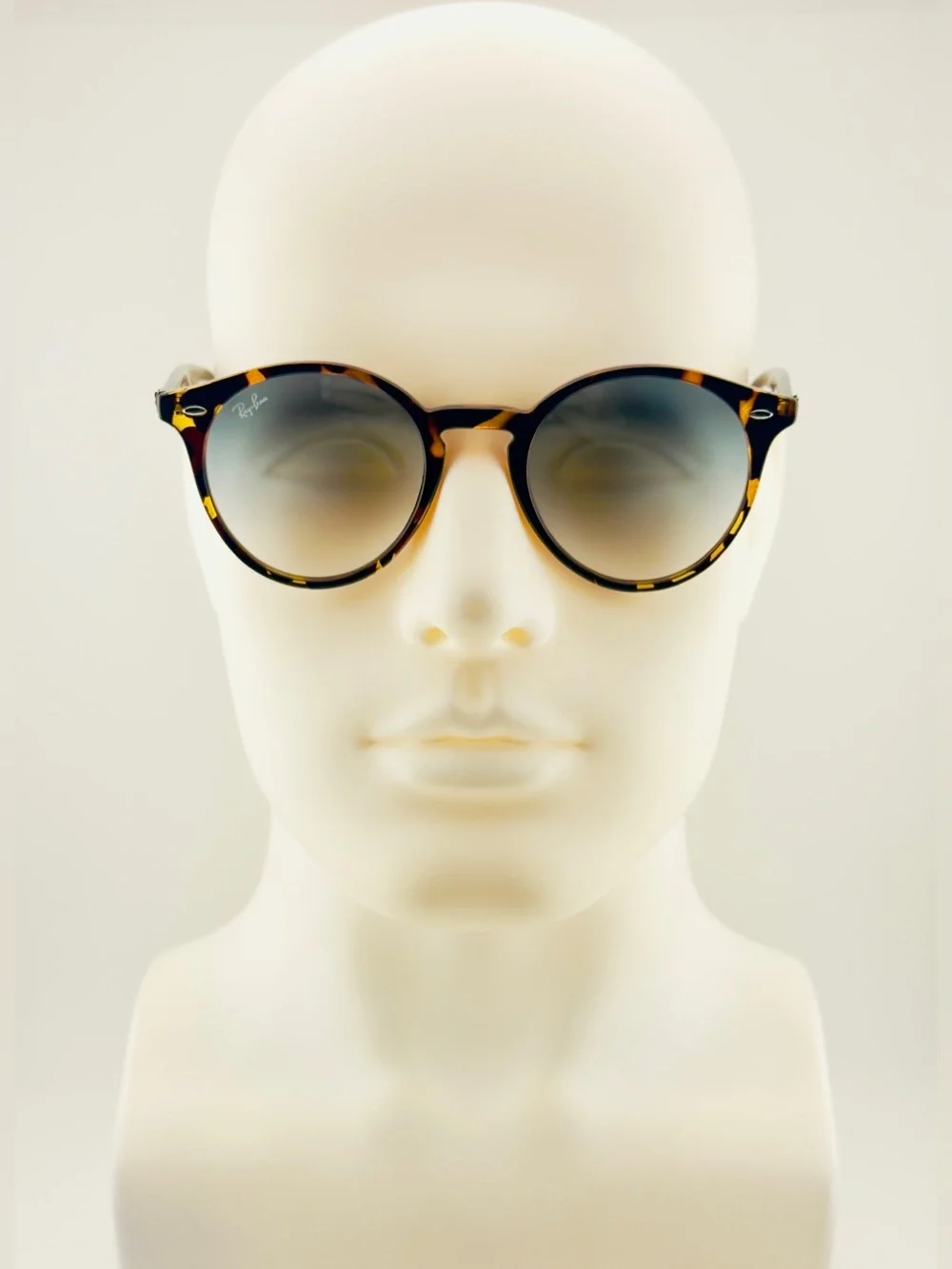 Ray-Ban Sunglasses RB2180 Polished Light Havana Frame with Gradient Blue Lenses